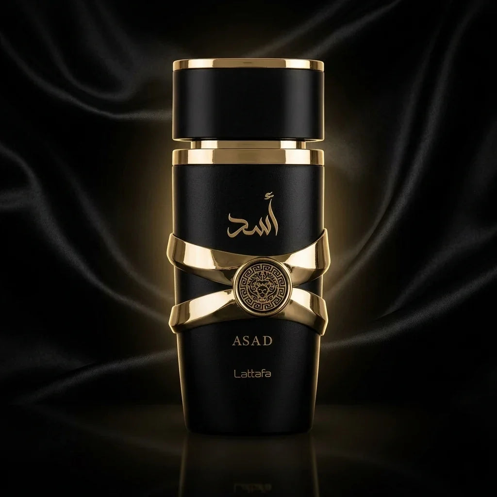 Lattafa Asad perfume bottle