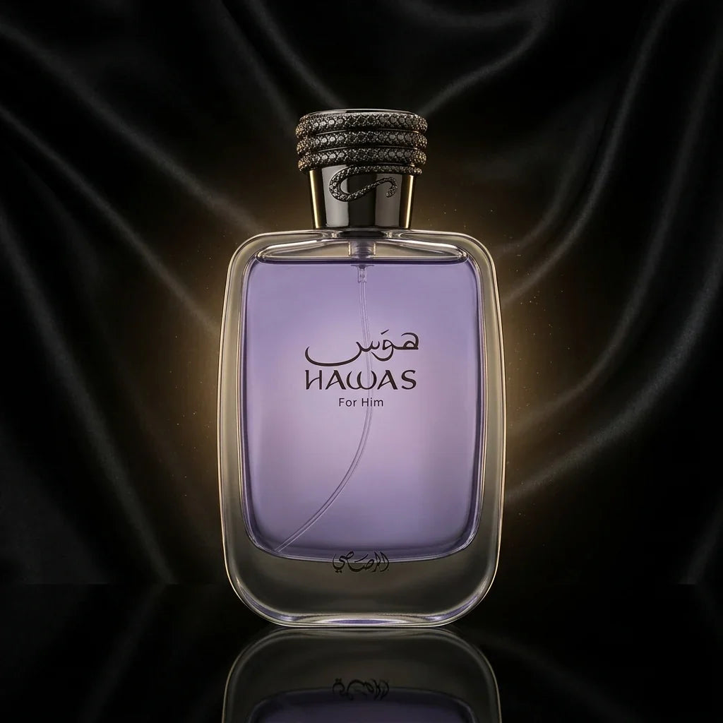 Rasasi Hawas for Him perfume bottle