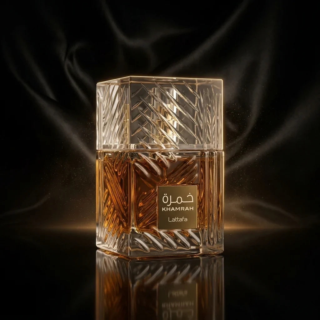 Lattafa Khamrah perfume bottle